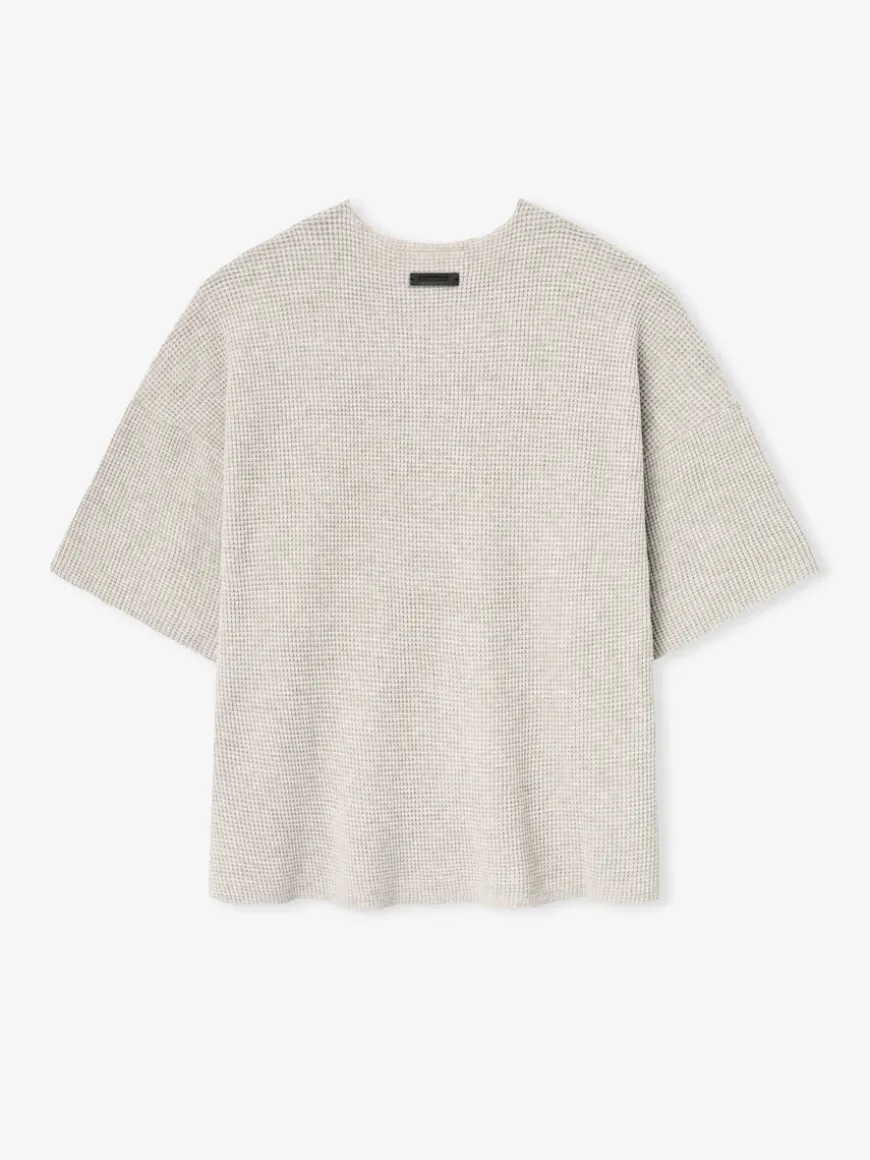 Waffle Short Sleeve Sweater
