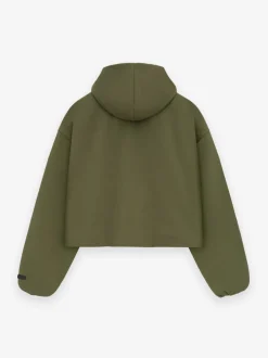 Womens Bonded Nylon Hooded Anorak