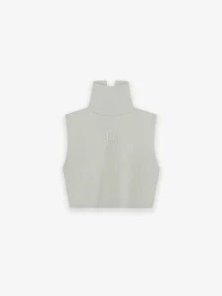 Womens High Neck Crop Top