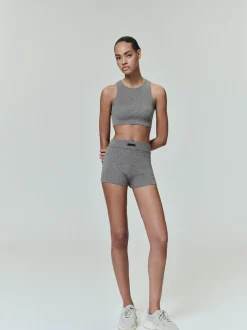 Womens Soft Rib Knit Boxer