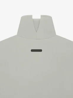 Womens Suede Fleece Mock Neck