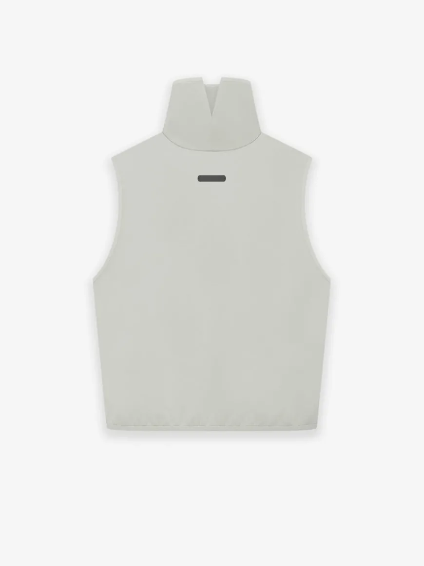 Womens Suede Fleece Mock Neck
