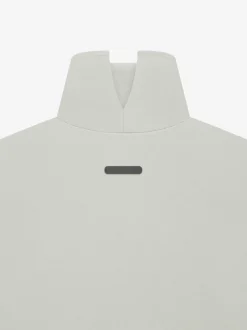 Womens Suede Fleece Mock Neck
