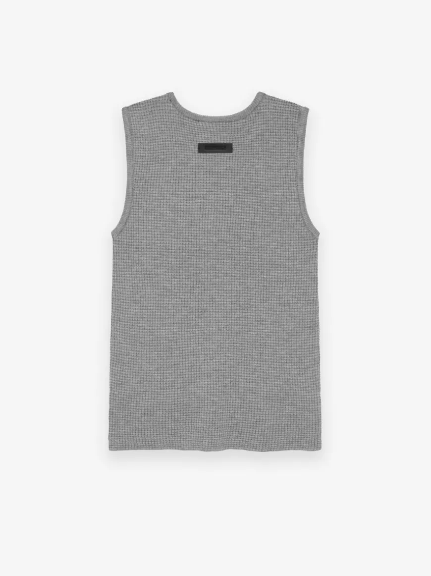 Womens Waffle Tank
