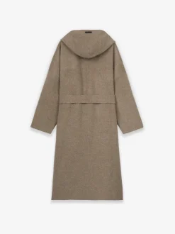 Wool Cashmere Hooded Robe