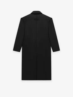 Wool Gabardine Double Breasted Overcoat