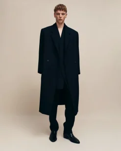 Wool Gabardine Double Breasted Overcoat