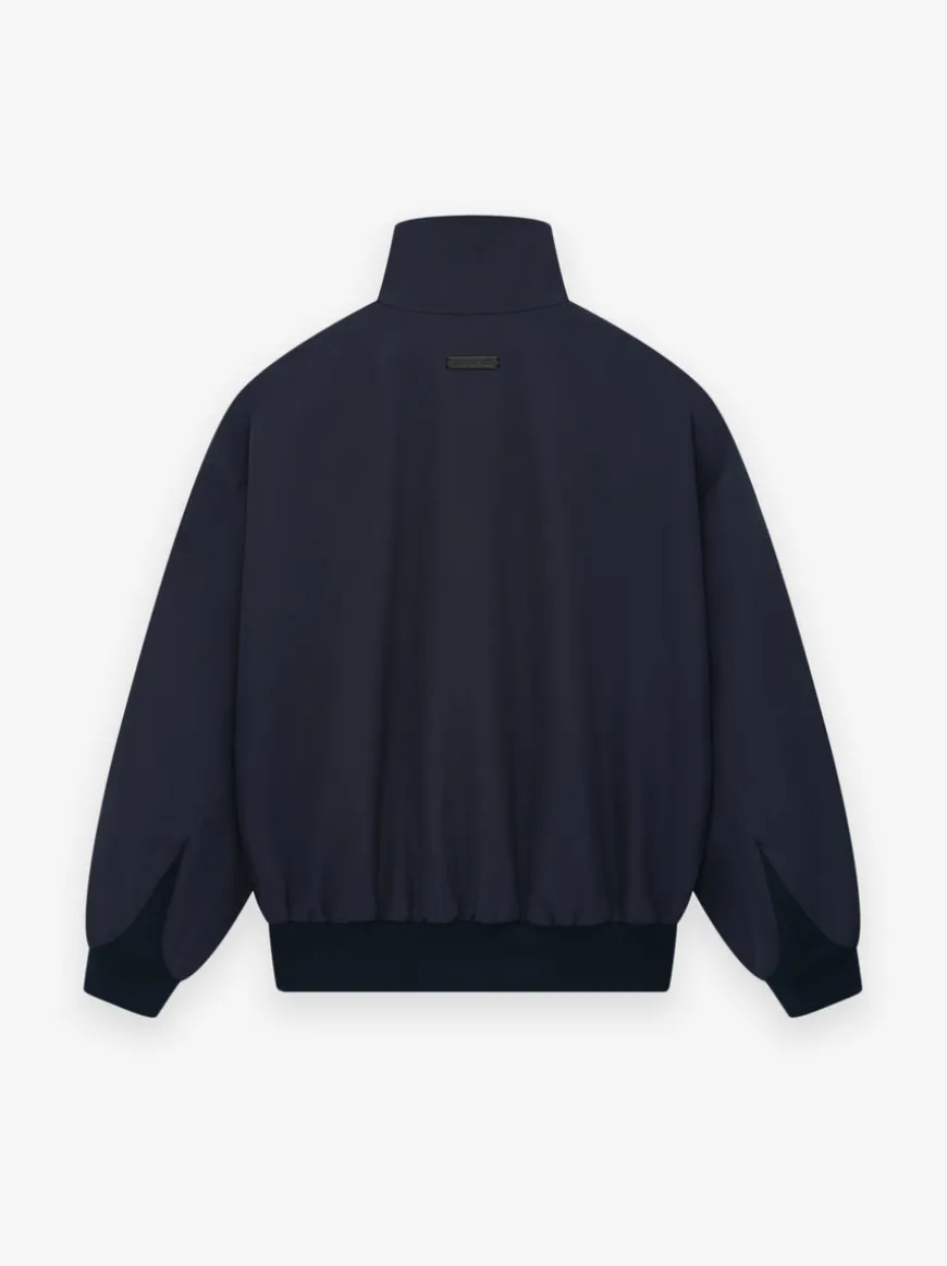 Wool High Neck Track Jacket