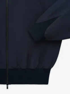 Wool High Neck Track Jacket