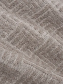Wool Jacquard High Neck Sweater