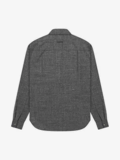 Wool Linen Button Up Shirt