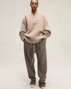 Wool Mohair V-Neck Sweater